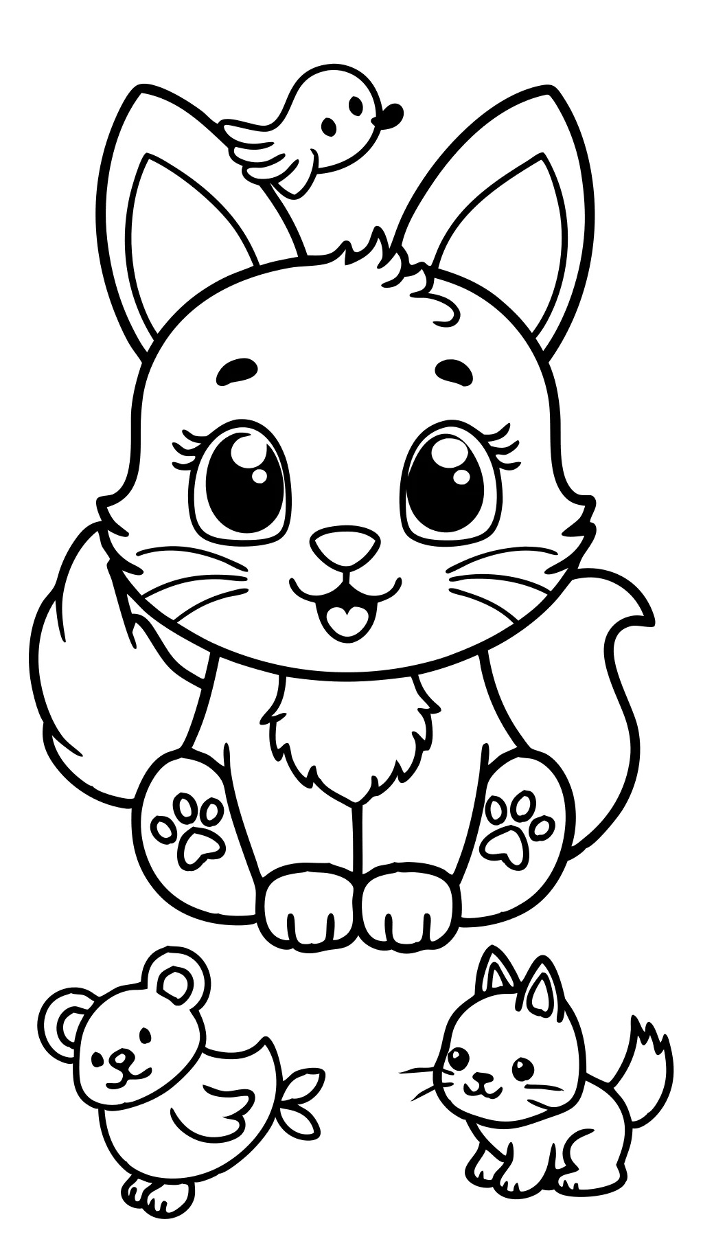 coloring pages cute animals